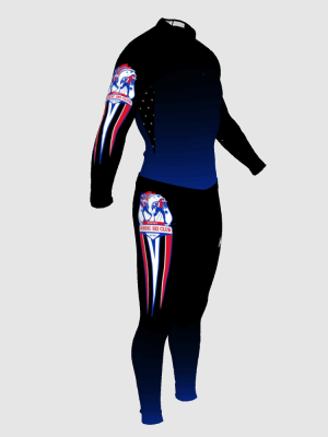 Podiumwear Nordic Child's Two-Piece Race Suit (Nordic Skiing) Side View