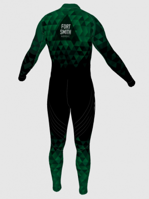 Podiumwear Unisex Silver Two-Piece Race Suit