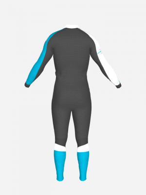 Podiumwear Nordic Child's Two-Piece Race Suit (Nordic Skiing) Back View