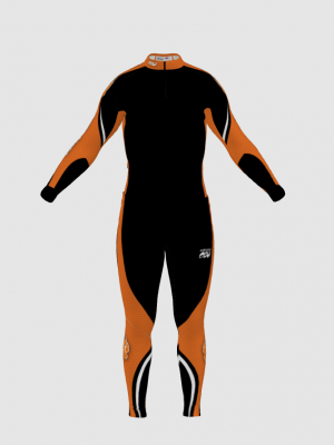 Podiumwear Women's Silver Two-Piece Race Suit