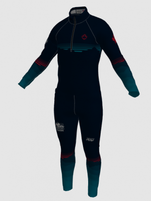 Podiumwear Nordic Child's Two-Piece Race Suit (Nordic Skiing) Front View