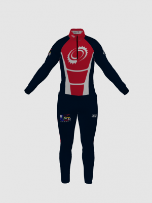 Podiumwear Nordic Child's Two-Piece Race Suit (Nordic Skiing) Front View