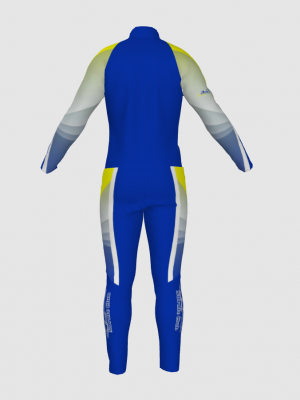 Podiumwear Nordic Child's Two-Piece Race Suit (Nordic Skiing) Back View