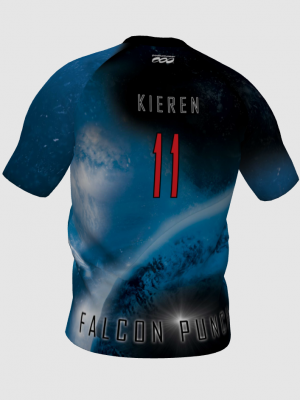 Podiumwear Men's V-Neck Tee (Running) Back View