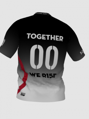 Podiumwear Men's V-Neck Tee (Running) Back View