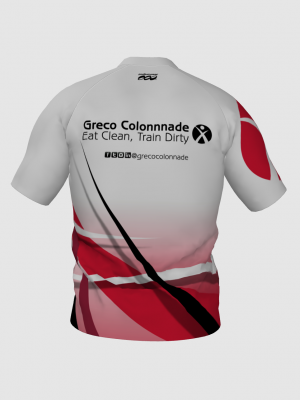 Podiumwear Men's V-Neck Tee (Running) Back View