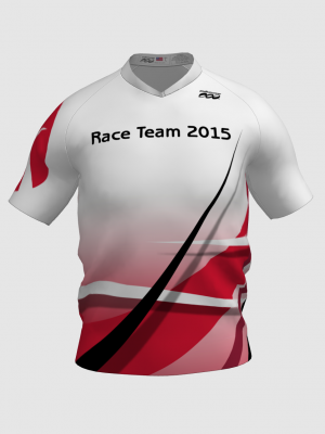 Podiumwear Men's V-Neck Tee (Running) Front View