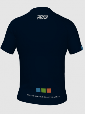 Podiumwear Women's Crew Neck Tee (Running) Back View