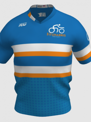 Podiumwear Men's V-Neck Tee (Running) Front View