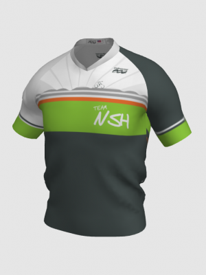 Podiumwear Men's V-Neck Tee (Running) Front View