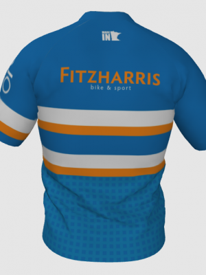 Podiumwear Men's V-Neck Tee (Running) Back View