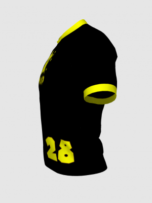 Podiumwear Men's V-Neck Tee (Running) Side View