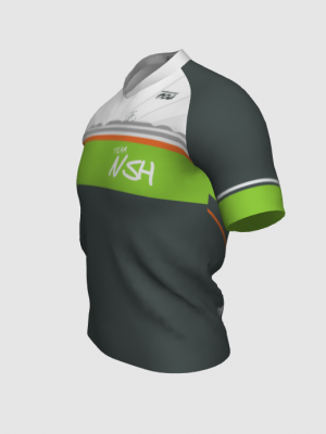 Podiumwear Men's V-Neck Tee (Running) Side View