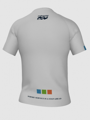 Podiumwear Women's Crew Neck Tee (Running) Back View