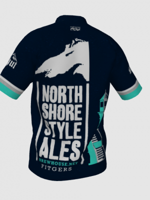 Podiumwear Men's V-Neck Tee (Running) Back View