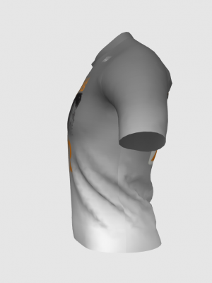 Podiumwear Men's V-Neck Tee (Running) Side View