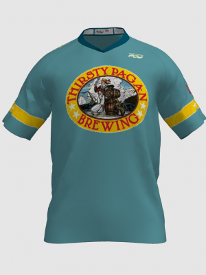 Podiumwear Men's V-Neck Tee (Running) Front View