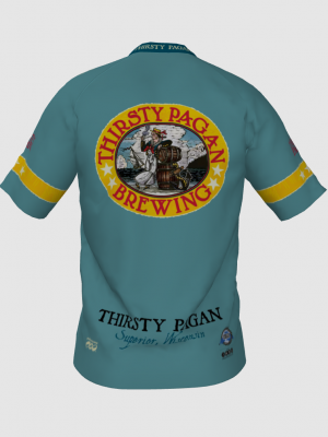 Podiumwear Men's V-Neck Tee (Running) Back View