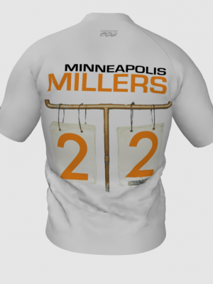 Podiumwear Men's V-Neck Tee (Running) Back View