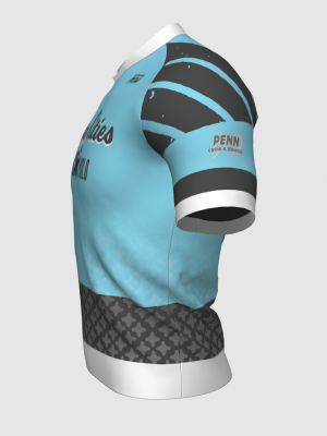 Podiumwear Men's V-Neck Tee (Running) Side View