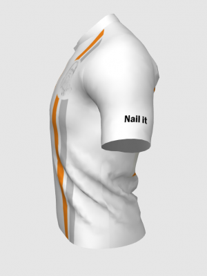 Podiumwear Men's V-Neck Tee (Running) Side View