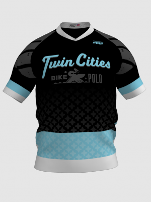 Podiumwear Men's V-Neck Tee (Running) Front View