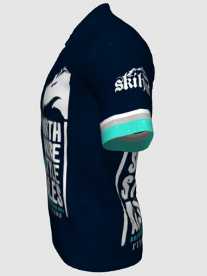 Podiumwear Men's V-Neck Tee (Running) Side View