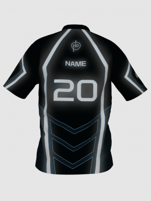 Podiumwear Men's V-Neck Tee (Running) Back View