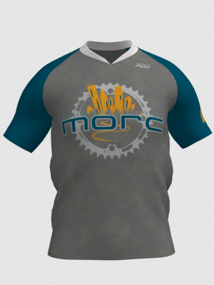 Podiumwear Men's V-Neck Tee (Running) Front View