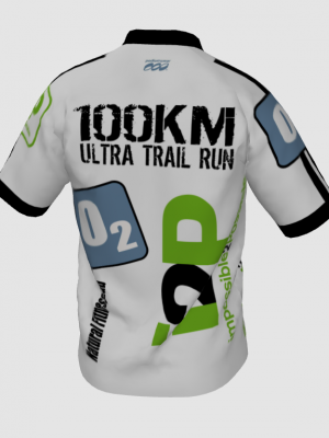 Podiumwear Men's V-Neck Tee (Running) Back View