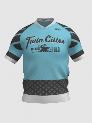 Podiumwear Men's V-Neck Tee (Running) Front View