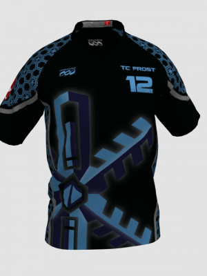 Podiumwear Men's V-Neck Tee (Running) Front View