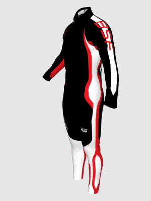 Podiumwear Nordic Child's Two-Piece Race Suit (Nordic Skiing) Side View