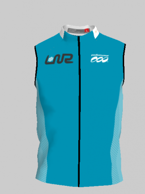 Podiumwear Silver Vest Unisex (Nordic Skiing) Front View