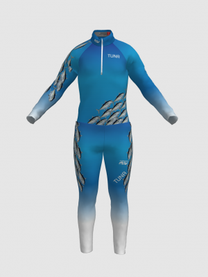 Podiumwear Nordic Child's Two-Piece Race Suit (Nordic Skiing) Front View