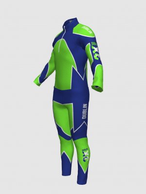Podiumwear Nordic Child's Two-Piece Race Suit (Nordic Skiing) Side View