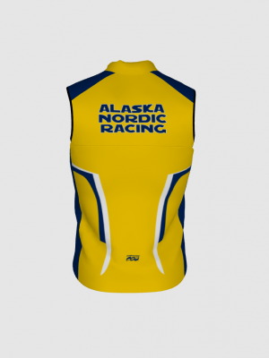 Podiumwear Silver Vest Unisex (Nordic Skiing) Back View