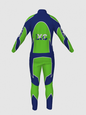 Podiumwear Nordic Child's Two-Piece Race Suit (Nordic Skiing) Back View