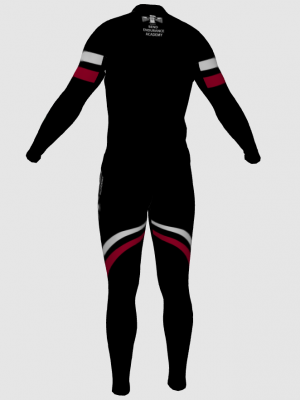 Podiumwear Unisex Silver Two-Piece Race Suit