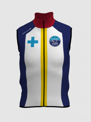 Podiumwear Silver Vest Unisex (Nordic Skiing) Front View