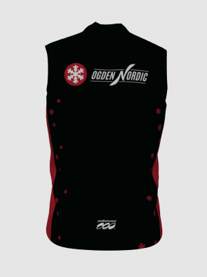 Podiumwear Silver Vest Unisex (Nordic Skiing) Back View