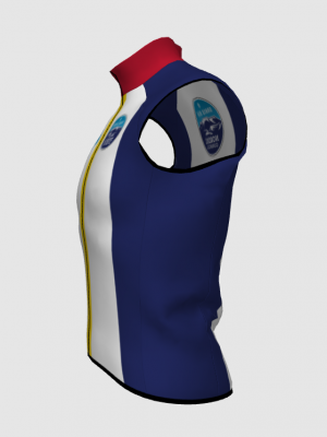 Podiumwear Silver Vest Unisex (Nordic Skiing) Side View