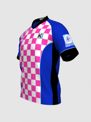 Podiumwear Men's V-Neck Tee (Running) Side View