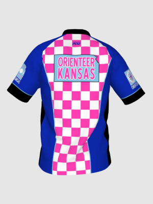 Podiumwear Men's V-Neck Tee (Running) Back View