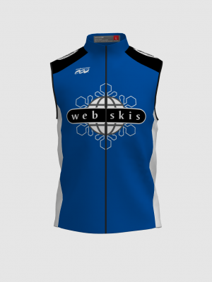 Podiumwear Silver Vest Unisex (Nordic Skiing) Front View