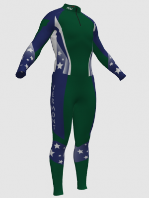 Podiumwear Unisex Silver Two-Piece Race Suit