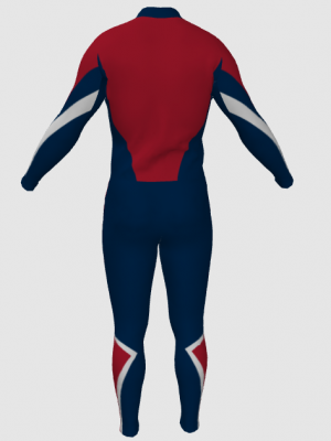 Podiumwear Unisex Silver Two-Piece Race Suit