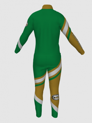 Podiumwear Nordic Child's Two-Piece Race Suit (Nordic Skiing) Back View