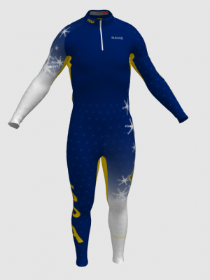 Podiumwear Unisex Silver Two-Piece Race Suit