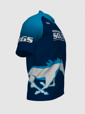 Podiumwear Men's V-Neck Tee (Running) Side View